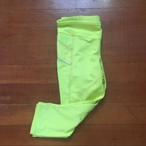 Chartreuse Athleta Petite Capris